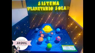 MAQUETAS ESCOLAR  SISTEMA PLANETARIO SOLAR [upl. by Edahc652]