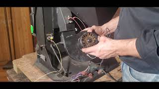 Stove Distribution Fan Convection Blower Cleaning amp Replacement [upl. by Annazus]