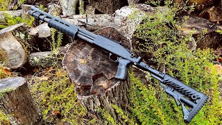 FAB Defense Mossberg 500590 Pistol Grip And Folding Collapsible Buttstock W Shock Absorber Review [upl. by Tattan]