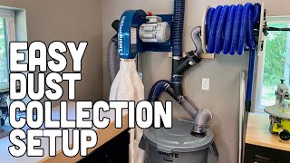 Easy Dust Collection Setup  My Dream Workshop [upl. by Nav420]