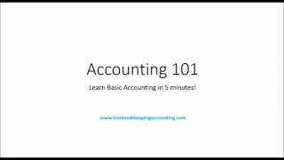 Accounting 101 Learn Basic Accounting in 7 Minutes [upl. by Lindemann229]