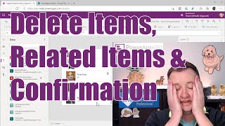 PowerApps delete SharePoint list item related items and confirmation [upl. by Outlaw153]