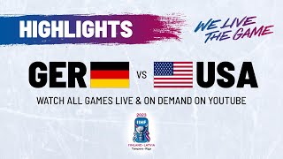 Highlights  Germany vs USA  2023 IIHFWorlds [upl. by Wesley]