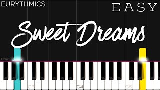 Eurythmics  Sweet Dreams  EASY Piano Tutorial [upl. by Neelyaj811]