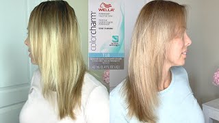 Wella T18 Toner Before and After [upl. by Enelec]