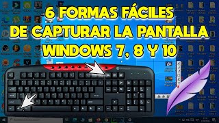 💻 Cómo Hacer CAPTURA DE PANTALLA en PC  6 Formas para Hacer SCREENSHOT en PC  Windows 7 8 y 10 ✅ [upl. by Barhos]