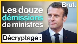 Les 12 démissions de ministres depuis lélection dEmmanuel Macron [upl. by Enajiram]