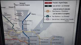 Bucharest Metro Map Main Lines Stations [upl. by Atnoid477]