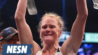 UFC 193 Holly Holm Knocks Out Ronda Rousey Shocks World [upl. by Aihsenyt]