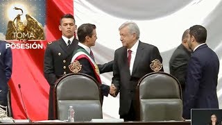 LO ÚLTIMO López Obrador recibe la banda Presidencial [upl. by Wichman689]