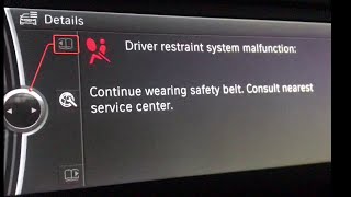 Passenger Restraint System Malfunction  BMW [upl. by Nwad]