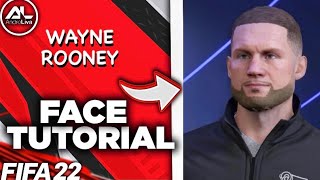 FIFA 22  WAYNE ROONEY Face Tutorial [upl. by Ailehpo]