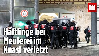 Gefängnismeuterei Polizei stürmt Knast in Thüringen  JVA Untermaßfeld [upl. by Nnaycart]