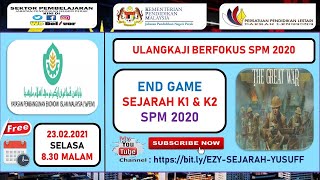 YAPEIM  END GAME SEJARAH K1 amp K2 [upl. by Einnig]