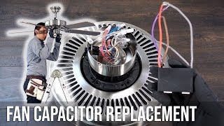 How to Replace the Capacitor in a Ceiling Fan [upl. by Nilyarg]